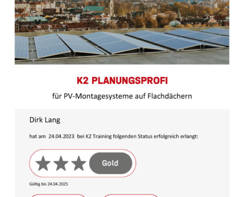 K2 Planungsprofi für PV-Montagesysteme auf Flachdächern