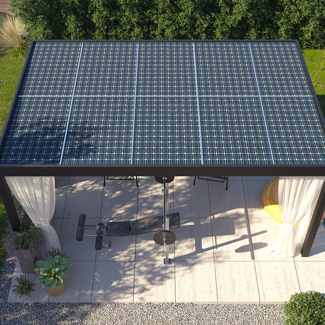 Solar-Pergolen montiert von M&S Metall- und Solarbau GmbH aus Darmsheim bei Sindelfingen